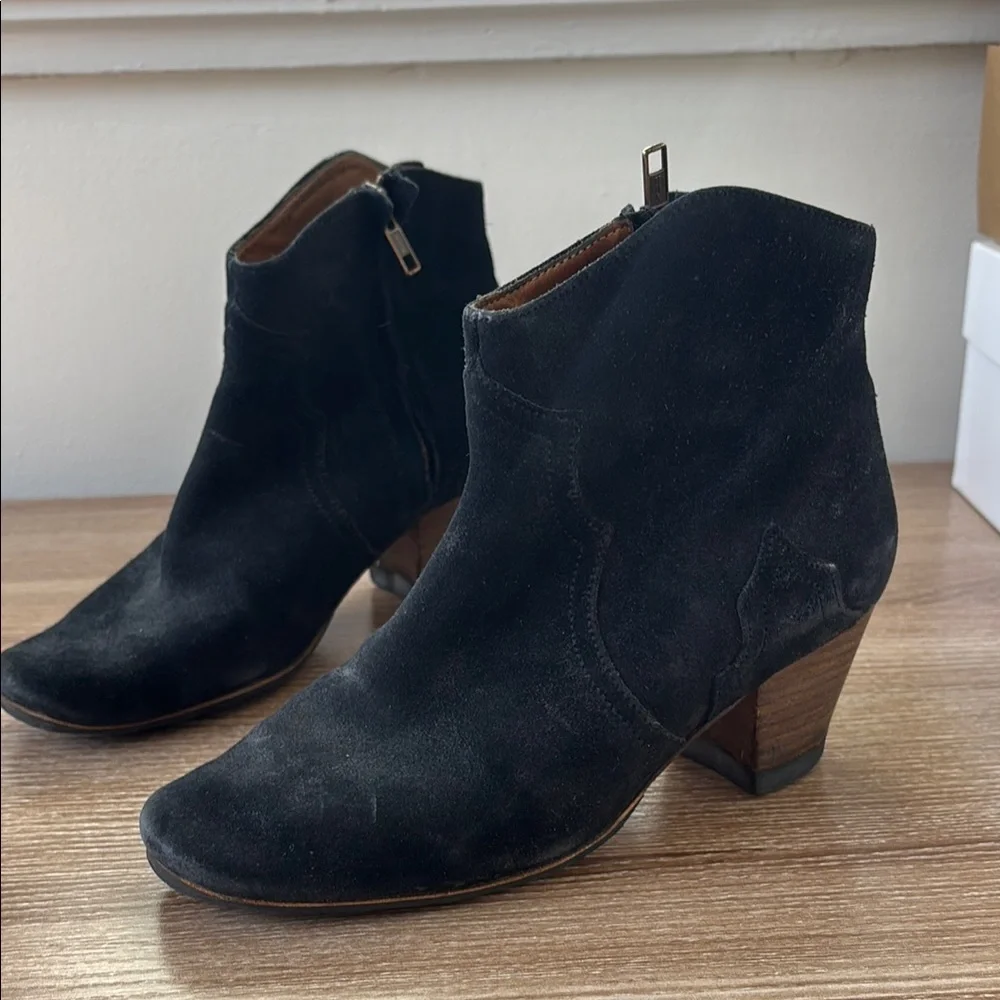 Isabel Marant Women's Black Suede Ankle Boots - Picture 6 of 11